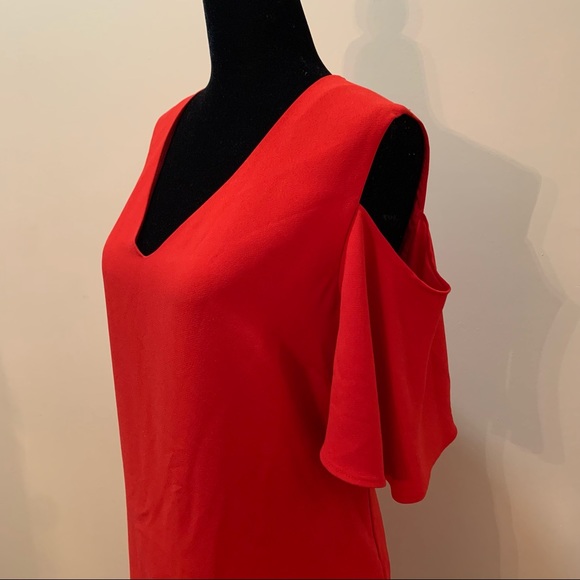 RW & CO. Midi Dress with Shoulder Cut Out, Large - Picture 2 of 12